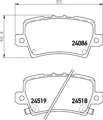 MINTEX MINTEX MDB2770 1x MINTEX MDB2770 Brake Pad Set 