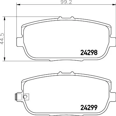 MINTEX MINTEX MDB2772 1x MINTEX MDB2772 Brake Pad Set 