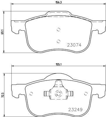 1x MINTEX MDB2784 Brake Pad Set