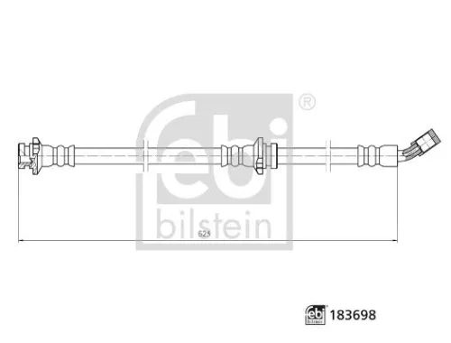 Febi Front Left Brake Hose For Nissan Qashqai X-trail