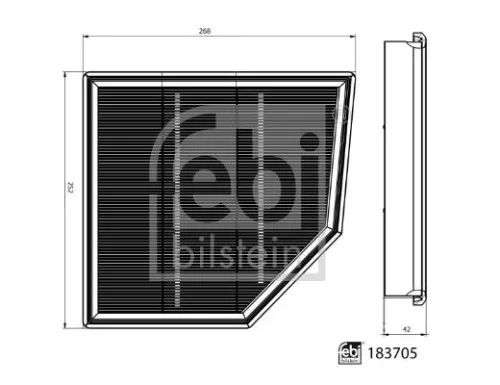 FEBI BILSTEIN FEBI BILSTEIN 183705 Febi Bilstein Air Filter For Bmw Mini 1 2 Mini Mini Countryman X1 X2 