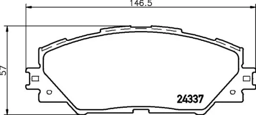 MINTEX MINTEX MDB2786 1x MINTEX MDB2786 Brake Pad Set 