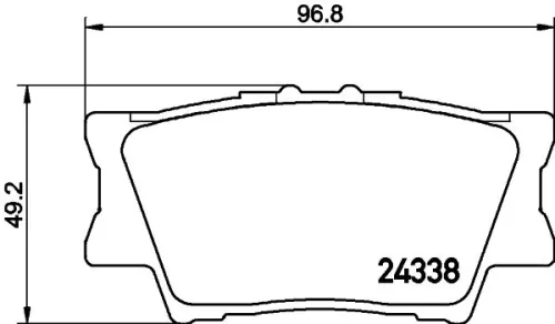 1x MINTEX MDB2787 Brake Pad Set