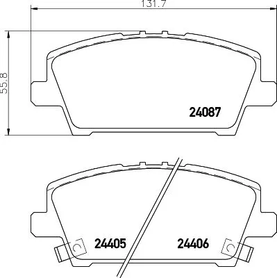 MINTEX MINTEX MDB2791 1x MINTEX MDB2791 Brake Pad Set 