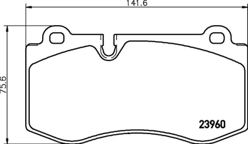 MINTEX MINTEX MDB2821 1x MINTEX MDB2821 Brake Pad Set 