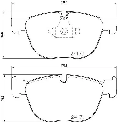 MINTEX MINTEX MDB2827 1x MINTEX MDB2827 Brake Pad Set 