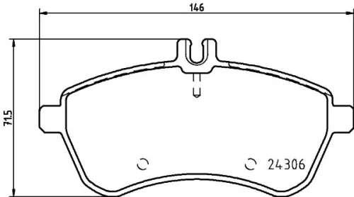 1x  MINTEX Brake Pad Set