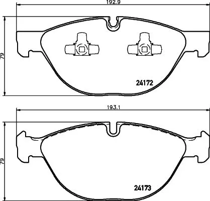 MINTEX MINTEX MDB2835 1x MINTEX MDB2835 Brake Pad Set 