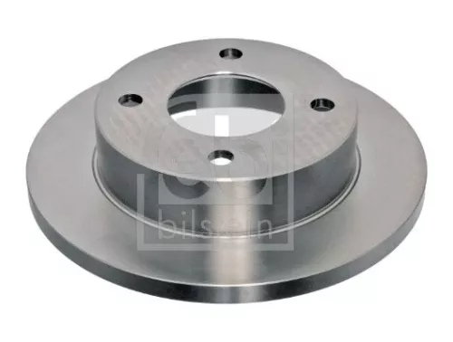 2x Febi Front Solid Brake Disc For Nissan Micra