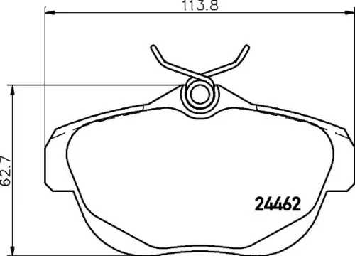 MINTEX MINTEX MDB2858 1x MINTEX MDB2858 Brake Pad Set 