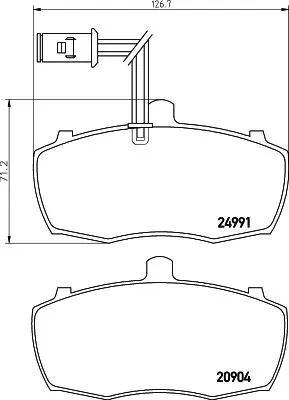 MINTEX MINTEX MDB2859 1x MINTEX MDB2859 Brake Pad Set 