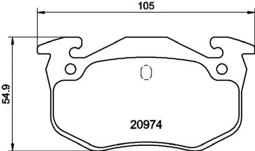 MINTEX MINTEX MDB2868 1x MINTEX MDB2868 Brake Pad Set 