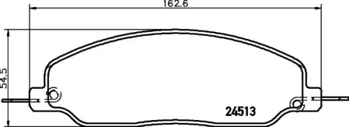 MINTEX MINTEX MDB2873 1x MINTEX MDB2873 Brake Pad Set 