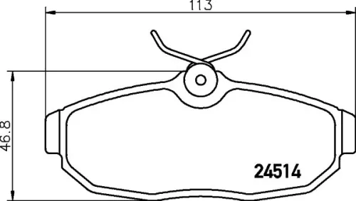 MINTEX MINTEX MDB2874 1x MINTEX MDB2874 Brake Pad Set 