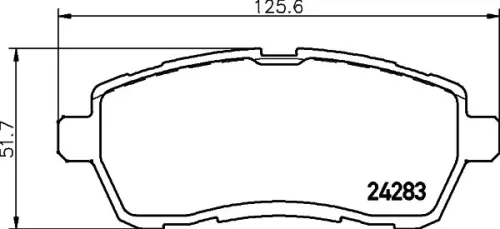 MINTEX MINTEX (MDB2875) 1x  MINTEX Brake Pad Set 