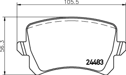 1x  MINTEX Brake Pad Set