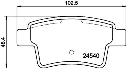 1x MINTEX MDB2892 Brake Pad Set