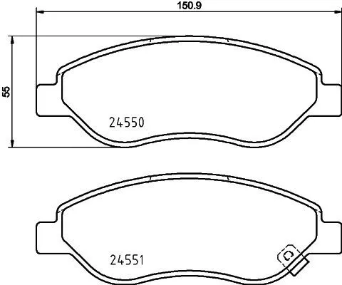 MINTEX MINTEX MDB2900 1x MINTEX MDB2900 Brake Pad Set 