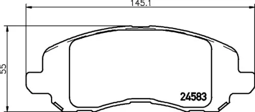 MINTEX MINTEX MDB2916 1x MINTEX MDB2916 Brake Pad Set 