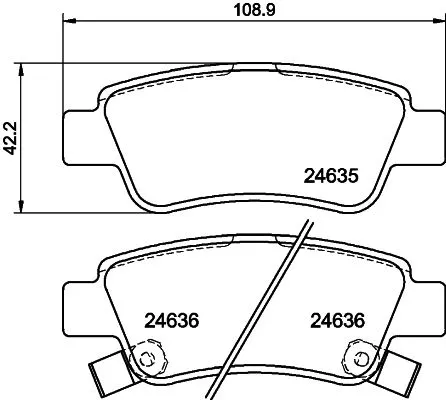 MINTEX MINTEX MDB2926 1x MINTEX MDB2926 Brake Pad Set 