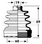 FIRST LINE FIRST LINE FCB2795  FIRST LINE Drive Shaft Cv Boot Kit 