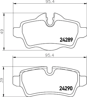 MINTEX MINTEX MDB2930 1x MINTEX MDB2930 Brake Pad Set 
