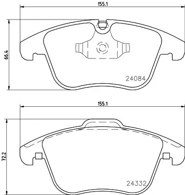 MINTEX MINTEX MDB2932 1x MINTEX MDB2932 Brake Pad Set 