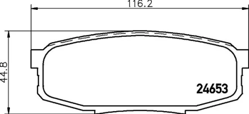 1x MINTEX MDB2936 Brake Pad Set