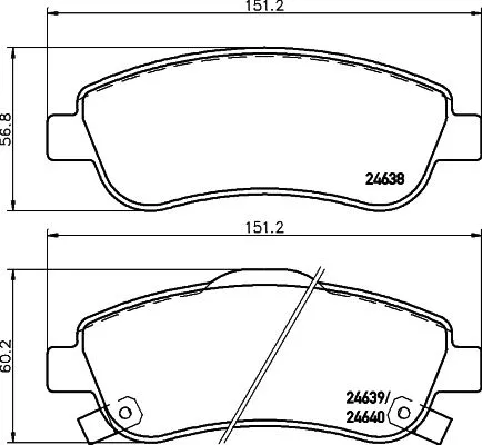 MINTEX MINTEX MDB2939 1x MINTEX MDB2939 Brake Pad Set 