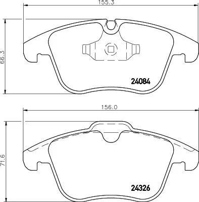 MINTEX MINTEX MDB2944 1x MINTEX MDB2944 Brake Pad Set 