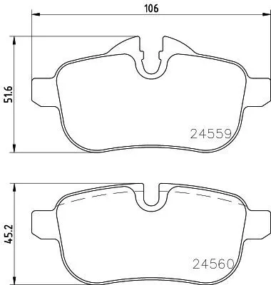 MINTEX MINTEX MDB2947 1x MINTEX MDB2947 Brake Pad Set 