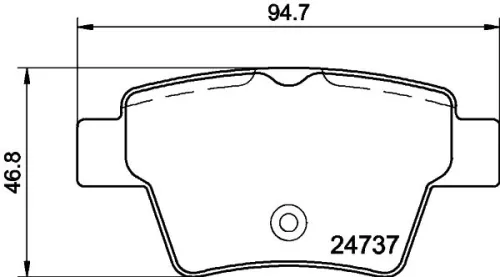 MINTEX MINTEX MDB2951 1x MINTEX MDB2951 Brake Pad Set 