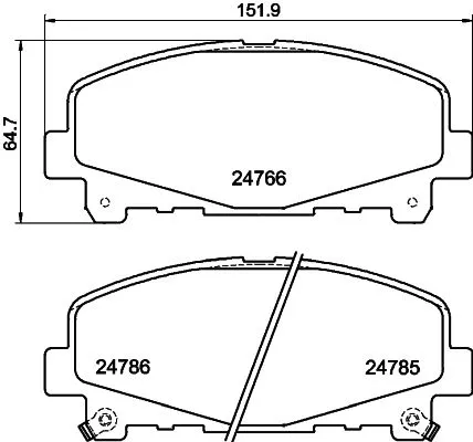 MINTEX MINTEX MDB2954 1x MINTEX MDB2954 Brake Pad Set 