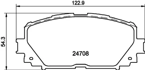 1x MINTEX MDB2956 Brake Pad Set