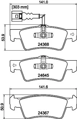 MINTEX MINTEX MDB2958 1x MINTEX MDB2958 Brake Pad Set 