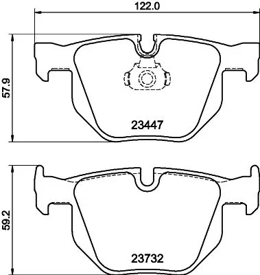 MINTEX MINTEX (MDB2961) 1x  MINTEX Brake Pad Set 