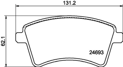 1x MINTEX MDB2963 Brake Pad Set