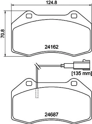 1x MINTEX MDB2976 Brake Pad Set