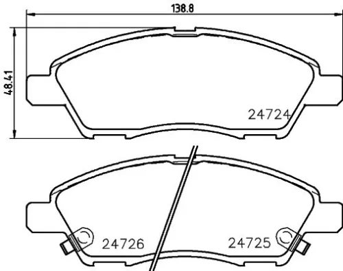 1x MINTEX MDB2977 Brake Pad Set