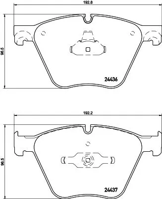 1x MINTEX MDB2981 Brake Pad Set