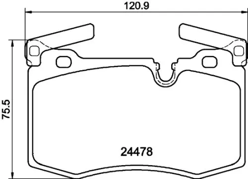 1x MINTEX MDB2982 Brake Pad Set