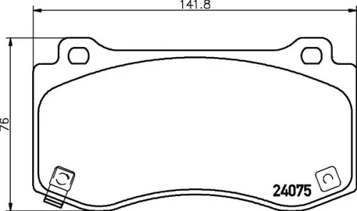 1x MINTEX MDB2996 Brake Pad Set