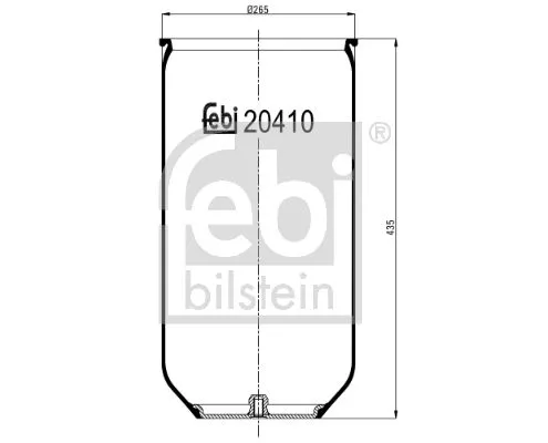 FEBI BILSTEIN FEBI BILSTEIN 20410 Febi Air Bag Suspension Spring For Man Sl Ii Sr Sü 
