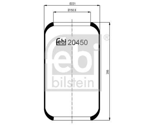 FEBI BILSTEIN FEBI BILSTEIN 20450 Febi Front Air Bag Suspension Spring For Mercedes-benz O 403 Tourismo (O 35 
