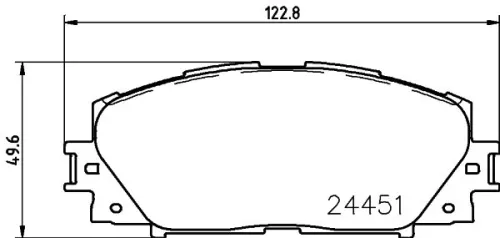 1x  MINTEX Brake Pad Set