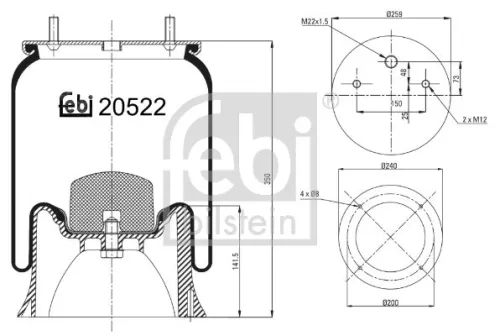 Febi Air Bag Suspension Spring