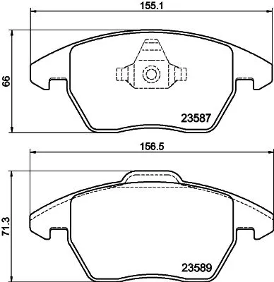 1x  MINTEX Brake Pad Set