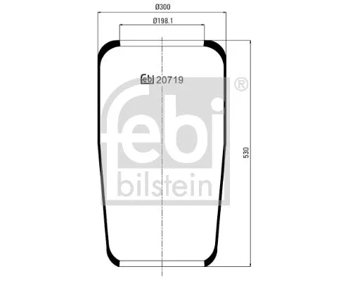 FEBI BILSTEIN FEBI BILSTEIN 20719 Febi Air Bag Suspension Spring 