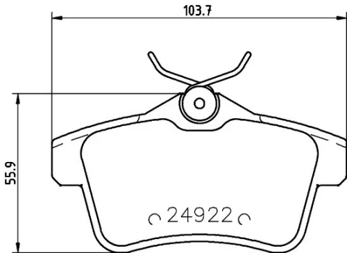 MINTEX MINTEX MDB3023 1x MINTEX MDB3023 Brake Pad Set 