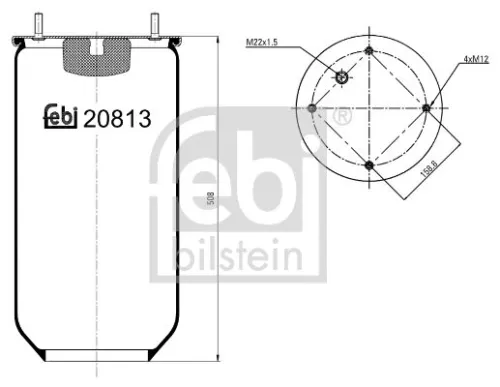 FEBI BILSTEIN FEBI BILSTEIN 20813 Febi Air Bag Suspension Spring 